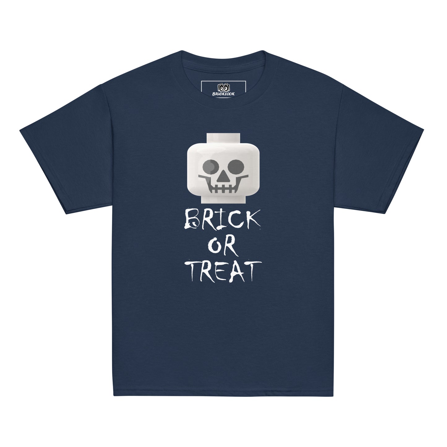 Kids Brick or Treat Skull tee
