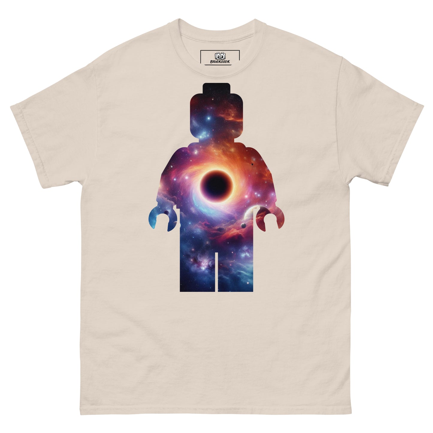 Black Hole Minifig tee