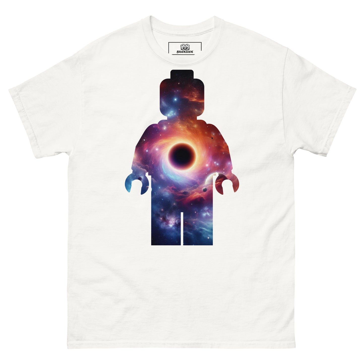 Black Hole Minifig tee