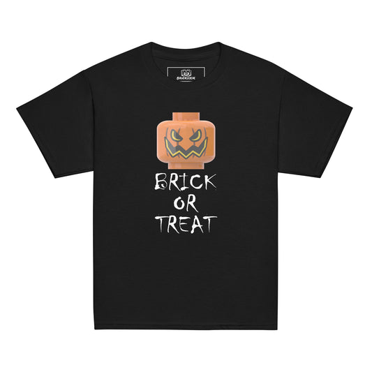 Kids Brick or Treat Pumpkin tee