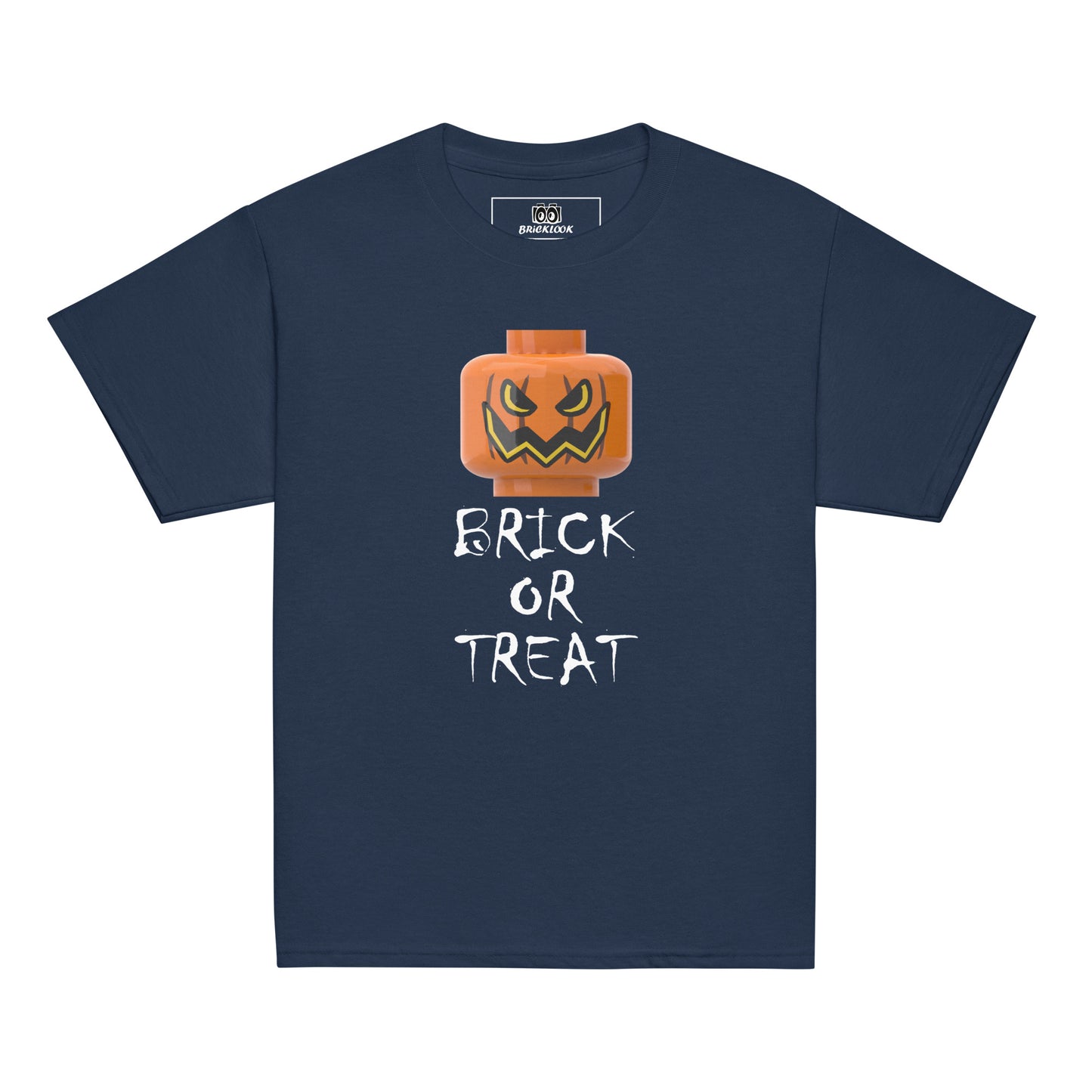 Kids Brick or Treat Pumpkin tee