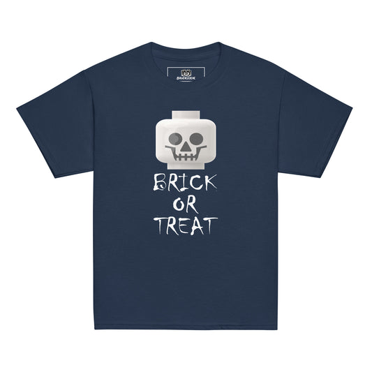 Kids Brick or Treat Skull tee